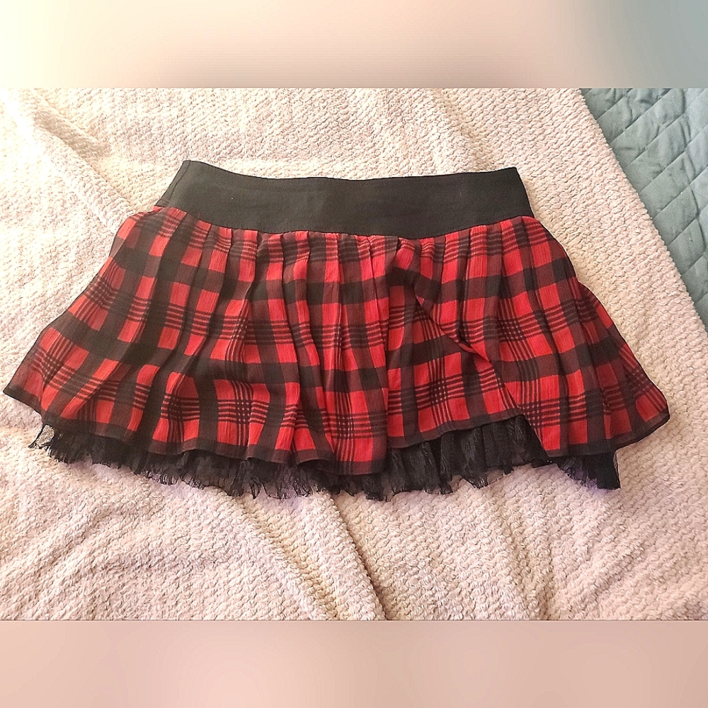 Royal bones by Daang Tripp size large skater punk school girl sexy skirt